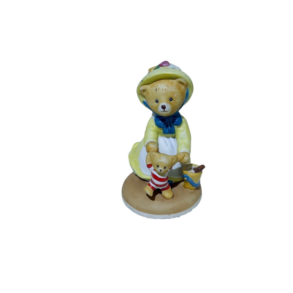 VTG 1986 The Franklin Mint Fine Porcelain "Amanda" 3.5" Bear Crafted In Thailand